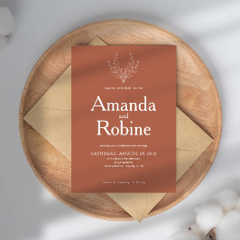 シンプルテラエレガントコッタ結婚式招待状 招待状