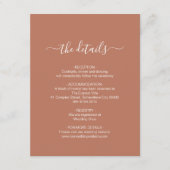 シンプルテラコッタエンクロージャカード エンクロージャーカード (正面)