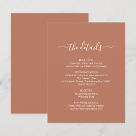 シンプルテラコッタエンクロージャカード エンクロージャーカード