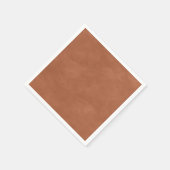 シンプルテラコッタカラー編集可能ウォーターカラー スタンダードカクテルナプキン (角)