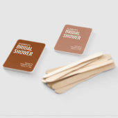 シンプルテラコッタタイポグラフィブライダルシャワー ハンドファン