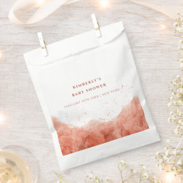 シンプルテラコッタボホデザートベビーシャワー フェイバーバッグ