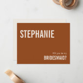 シンプルテラコッタ私のブリーズメイド提案カード ノートカード (正面/裏面インサイチュ)