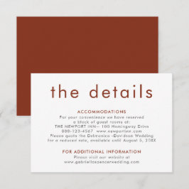 シンプルテラモダンコッタラスト結婚の詳細エンクル エンクロージャーカード