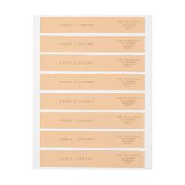 シンプルテラモダンコッタ結婚書道 ラップアラウンドラベル