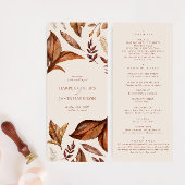 シンプルテラ素朴コッタフローラ結婚式 プログラム