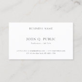 シンプルテンプレートエレガントプロフェッショナルシモダンック 名刺 (裏面)