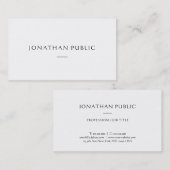 シンプルテンプレートプロフェッショナルミニマルモダンリスト 名刺 (正面/裏面)