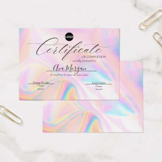 シンプルテンプレート – ホログラフィックエフェクト (オフィス)