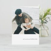 シンプルテーマフラワーガール提案 招待状 (スタンド正面)