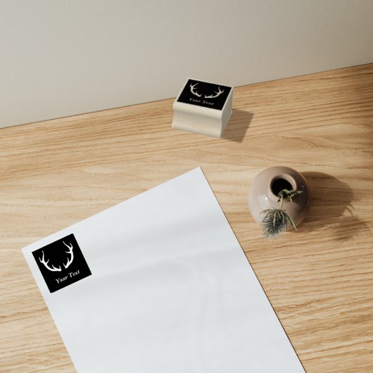 シンプルディアアントラーデザイン ラバースタンプ