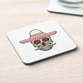 シンプルディアデミュートススカルウィズハット | コースター (左側)