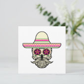 シンプルディアデミュートススカルウィットハット招待状 招待状 (スタンド正面)