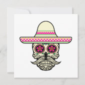 シンプルディアデミュートススカルウィットハット招待状 招待状 (正面)