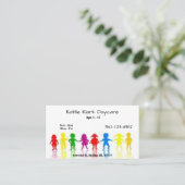 シンプルデイケア名刺 名刺 (スタンド正面)