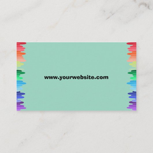 シンプルデイケア名刺 名刺 (裏面)