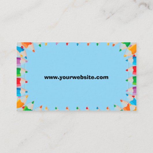 シンプルデイケア名刺 名刺 (裏面)