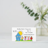 シンプルデイケア名刺 名刺 (スタンド正面)