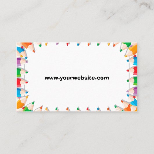 シンプルデイケア名刺 名刺 (裏面)