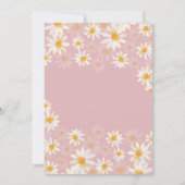 シンプルデイジー素朴ベビーシャワー招待状 招待状 (裏面)