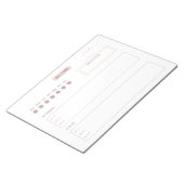 シンプルデイリープランナー ノートパッド (アングル)