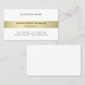 シンプルデザインエレガントトレンディーラグジュアリープレーン 名刺 (正面/裏面)