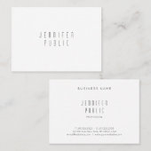 シンプルデザインエレガントプロフェッショナルプモダンラン 名刺 (正面/裏面)