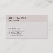 シンプルデザインプロフェッショナルエレガントエス実在テート 名刺 (正面)