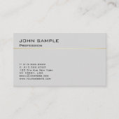 シンプルデザインプロフェッショナルグエレガントレイ金ゴールド 名刺 (正面)