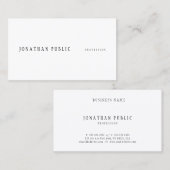 シンプルデザインプロフェッショナルモダンテンプレートエレガント 名刺 (正面/裏面)