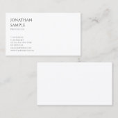 シンプルデザインモダントレンディープロフェッショナルテンプレート 名刺 (正面/裏面)