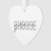 シンプルデザインモダン選択の猶予 オーナメント (正面)