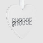 シンプルデザインモダン選択の猶予 オーナメント (正面)