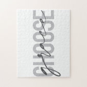 シンプルデザインモダン選択の猶予 ジグソーパズル (縦)