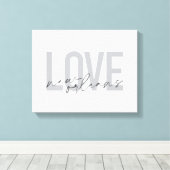 シンプルデザインラブニューモダンオカッコいいン キャンバスプリント (インサイチュ (ウッドフロア))