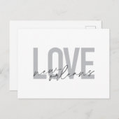 シンプルデザインラブニューモダンオカッコいいン ポストカード (正面/裏面)