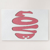 シンプルデザインラヴモダンィーカッコいい ジグソーパズル (横)