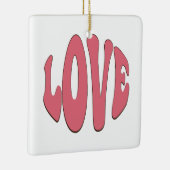 シンプルデザインラヴモダンィーカッコいい セラミックオーナメント (右)