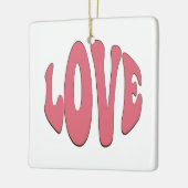 シンプルデザインラヴモダンィーカッコいい セラミックオーナメント (左)