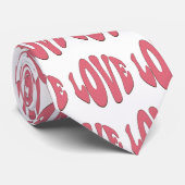 シンプルデザインラヴモダンィーカッコいい ネクタイ (ロール)