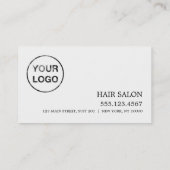 シンプルデザインロゴアポイントメントカード 予約カード (裏面)