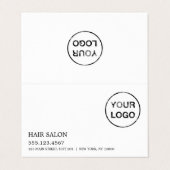 シンプルデザインロゴアポイントメントカード 名刺 (外部フラット)