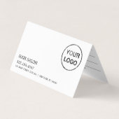 シンプルデザインロゴアポイントメントカード 名刺 (正面)