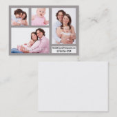 シンプルデザイン撮影画像カ連絡ード 名刺 (正面/裏面)