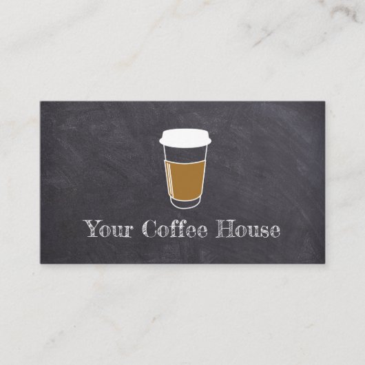 シンプルデザイン無償報酬コーヒーロイヤリティカード ロイヤリティカード (正面)