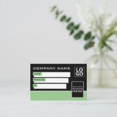 シンプルデザイン、フォトIDカード 名刺 (スタンド正面)