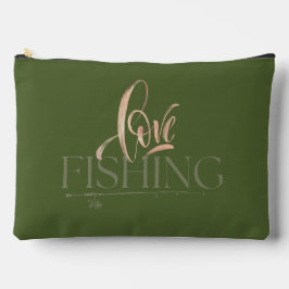 シンプルデザイン | ラブ魚釣り アクセサリーポーチ