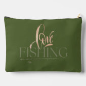 シンプルデザイン | ラブ魚釣り アクセサリーポーチ (裏面)