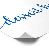 シンプルデザートバー |青フランスのい任意のイベント ポスター (角)