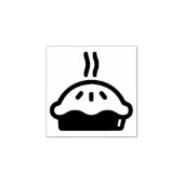 シンプルデザートフード蒸しパイミニチュア ラバースタンプ (インプリント)